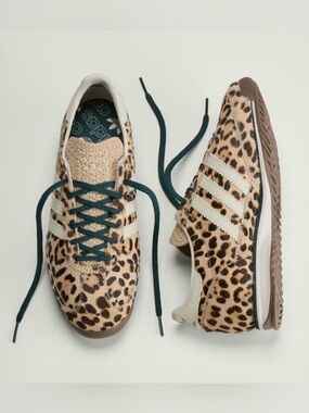 Adidas Women’s Leopard Print SL 72 OG Sneakers. NWT.
